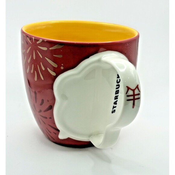 Starbucks Coffee Cup Mug Chinese New Year Zodiac Year Of The Sheep 12 Oz Used - Picture 4 of 10
